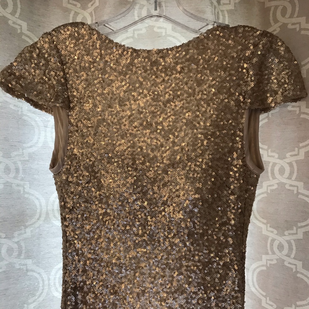 Sorella Vita Champagne Sequin Bridesmaid Dress